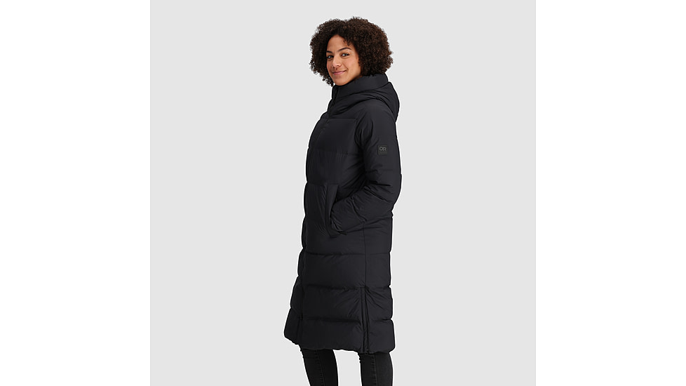 Outdoor Research Coze Down Parka - Womens, Solid Black, Extra Small, 2775891677005
