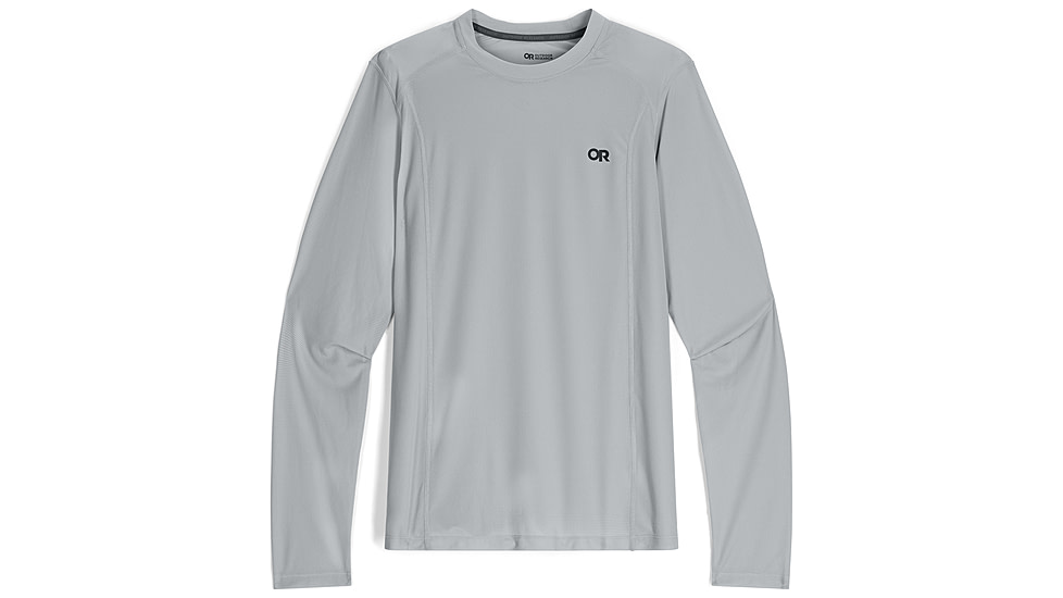 Outdoor Research Echo L/S Tee - Mens, Pebble, L, 2876271569008