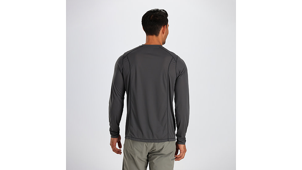 Outdoor Research Echo L/S Tee - Mens, Storm, M, 2876271288007
