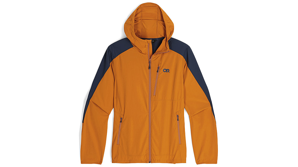 Outdoor Research Ferrosi Hoodie - Mens, Marmalade/Naval Blue, XL, 2876172327009