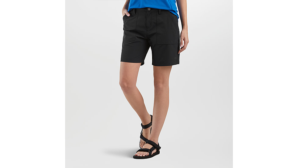 Outdoor Research Ferrosi Shorts - Womens, 7in Inseam, Black, 8, 2876730001297
