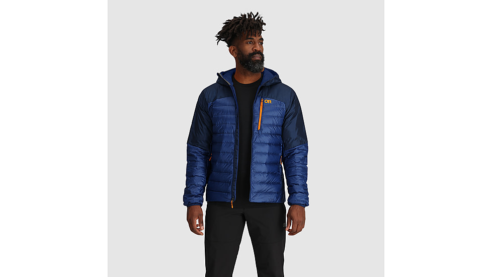 Outdoor Research Helium Down Hoodie Jacket - Mens, Cenote, L, 2775722650008
