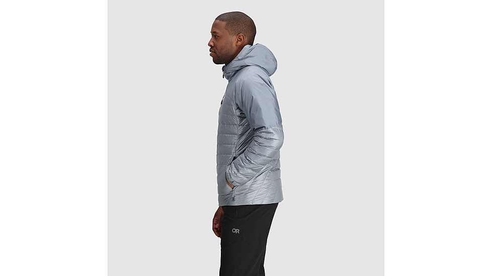 Outdoor Research Helium Down Hoodie - Mens, Slate, Small, 2775720930006