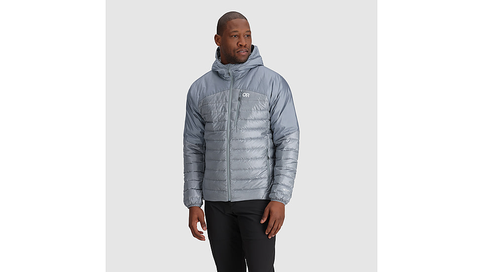 Outdoor Research Helium Down Hoodie - Mens, Slate, Small, 2775720930006