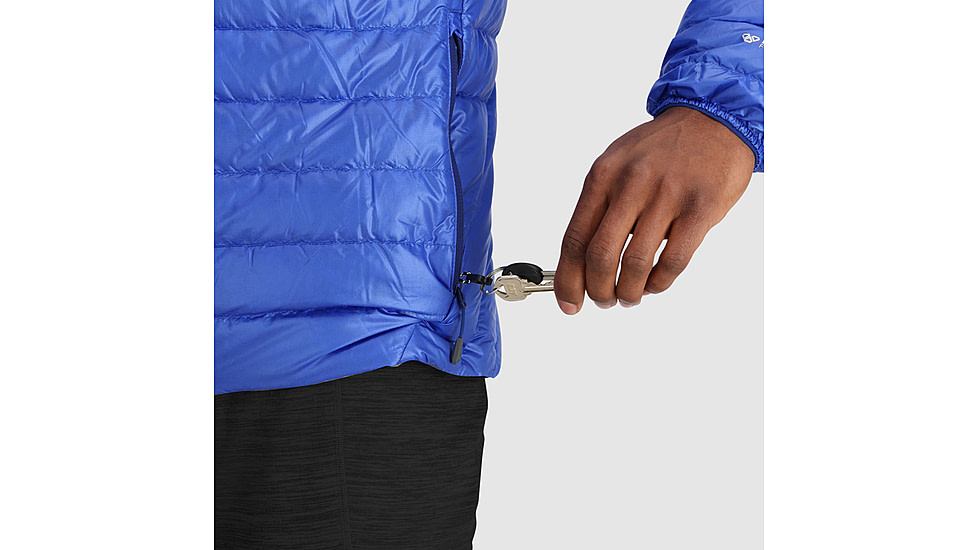 Outdoor Research Helium Down Hoodie - Mens, Topaz/Galaxy, Medium, 2775722568007