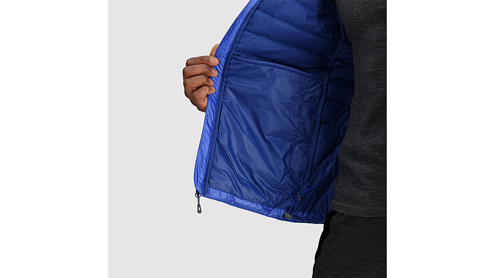 Outdoor Research Helium Down Hoodie - Mens, Topaz/Galaxy, Medium, 2775722568007