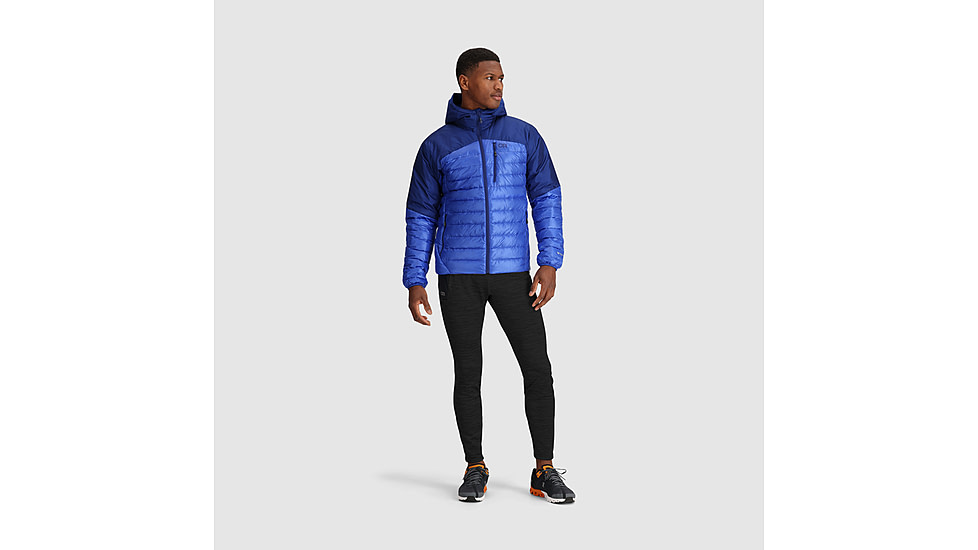 Outdoor Research Helium Down Hoodie - Mens, Topaz/Galaxy, Medium, 2775722568007