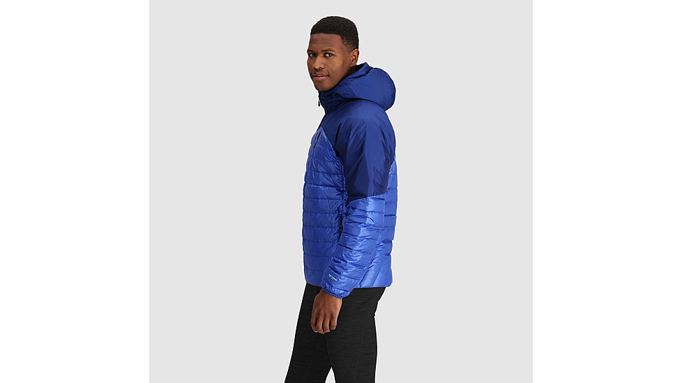 Outdoor Research Helium Down Hoodie - Mens, Topaz/Galaxy, Medium, 2775722568007