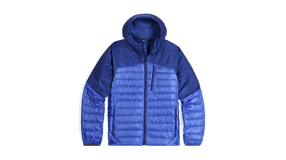 Outdoor Research Helium Down Hoodie - Mens, Topaz/Galaxy, Medium, 2775722568007