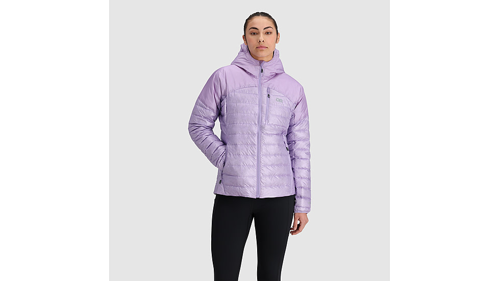 Outdoor Research Helium Down Hoodie - Womens, Lavender, Medium, 2775910320007