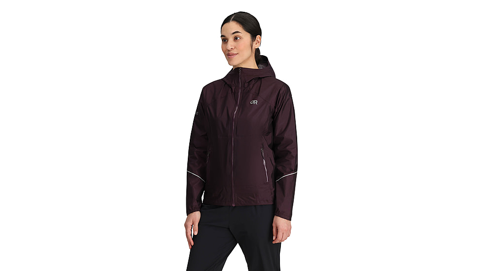 Outdoor Research Helium Rain Jacket - Womens, Amethyst, Extra Large, 3224050307009