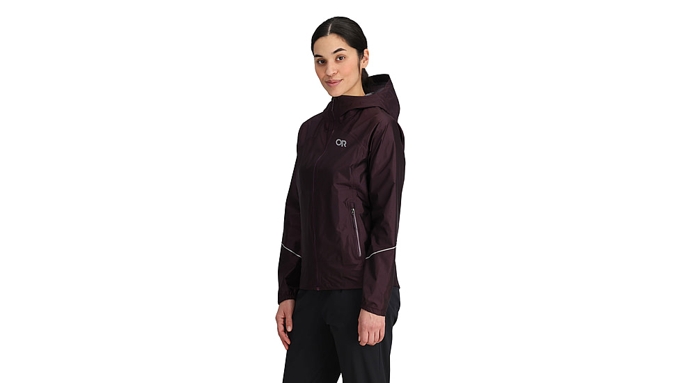 Outdoor Research Helium Rain Jacket - Womens, Amethyst, Extra Large, 3224050307009