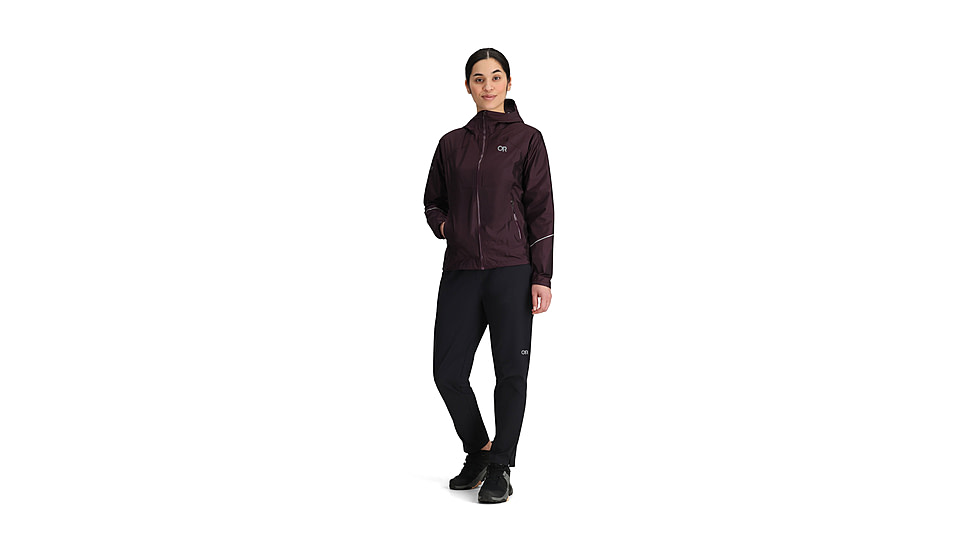 Outdoor Research Helium Rain Jacket - Womens, Amethyst, Extra Large, 3224050307009