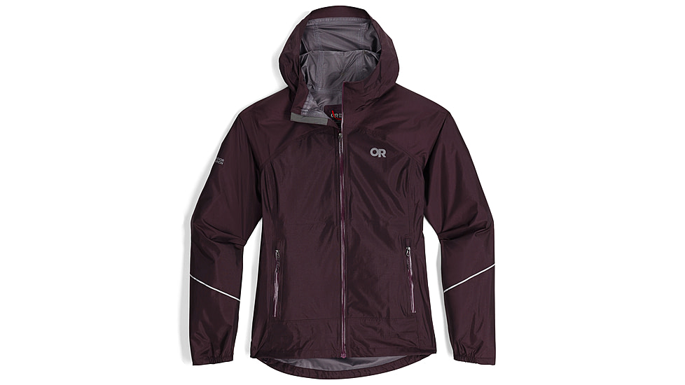 Outdoor Research Helium Rain Jacket - Womens, Amethyst, Extra Large, 3224050307009