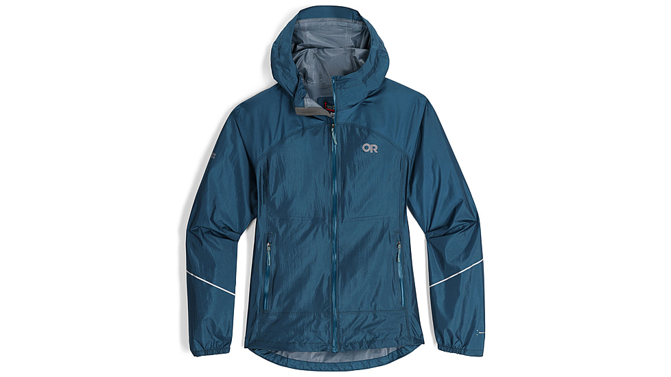 Outdoor Research Helium Rain Jacket - Womens, Harbor, Small, 3224052447006