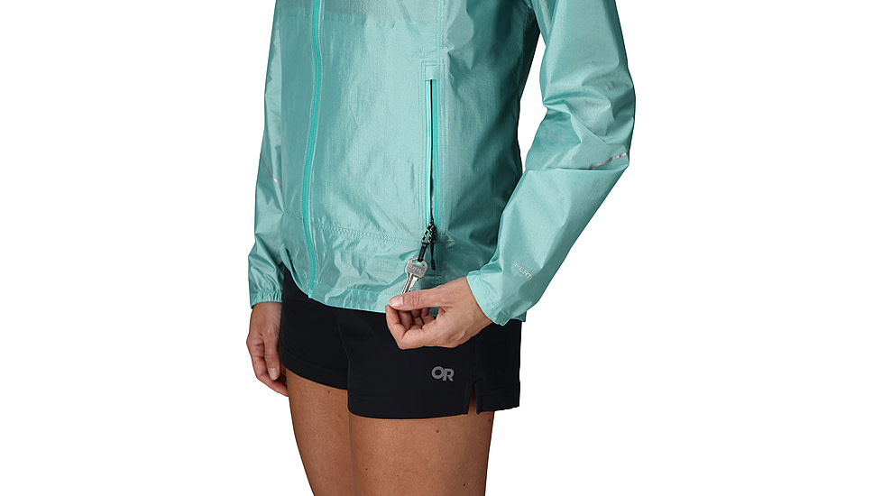 Outdoor Research Helium Rain Jacket - Womens, Maldives, Medium, 3224052856-M