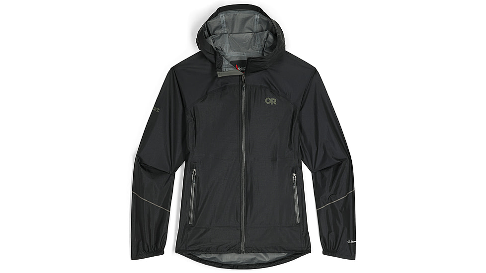 Outdoor Research Helium Rain Ultralight Jackets - Women's, Black, Small, 3002360001006