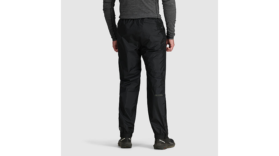 Outdoor Research Helium Rain Pants - Mens, Black, XL-Short, 3224030001235