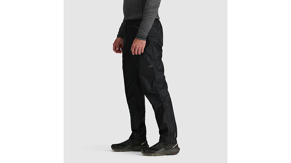 Outdoor Research Helium Rain Pants - Mens, Black, XL-Short, 3224030001235