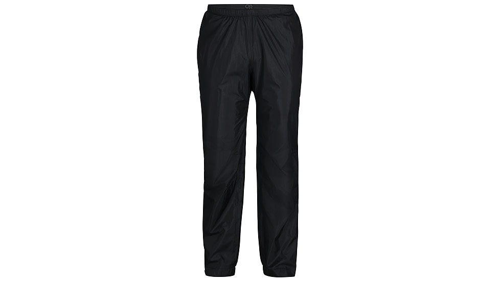Outdoor Research Helium Rain Pants - Mens, Black, XL-Short, 3224030001235