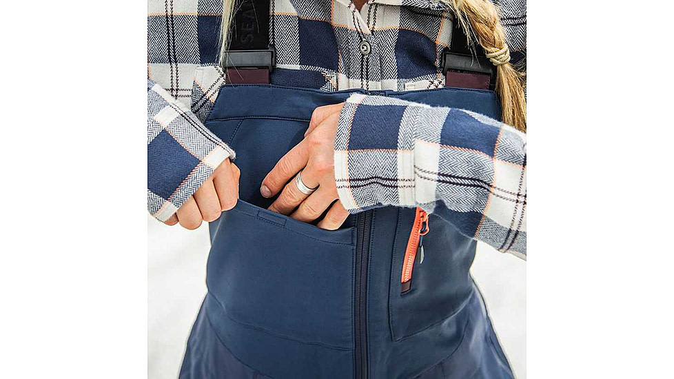 Outdoor Research MT Baker Storm Bibs - Womens, Elk/Naval Blue, Extra Small, 2832102053005