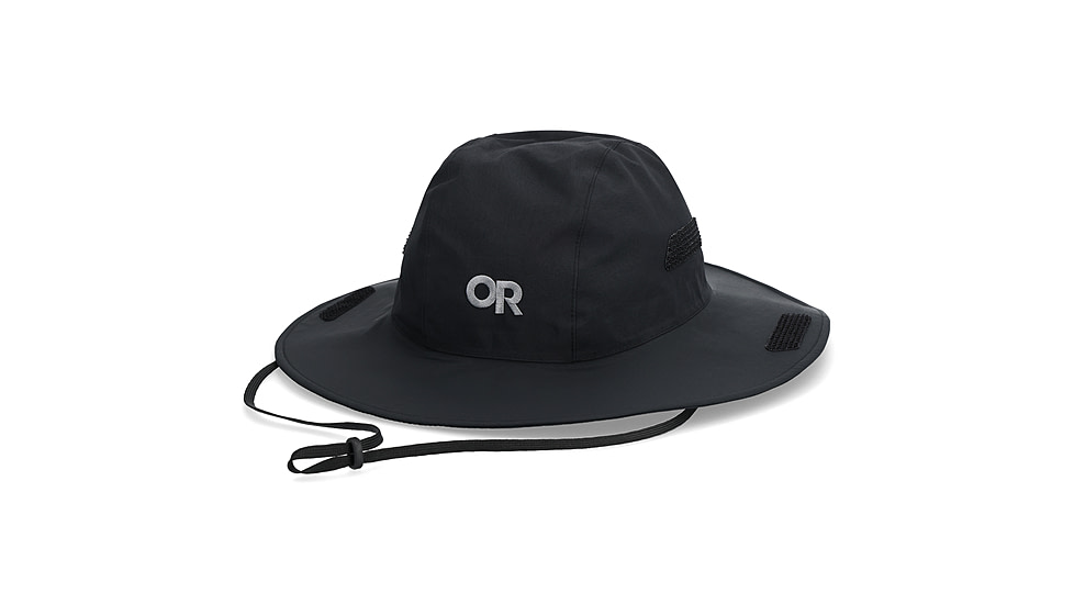 Outdoor Research Seattle Rain Hat, Black, M, 3222900001007