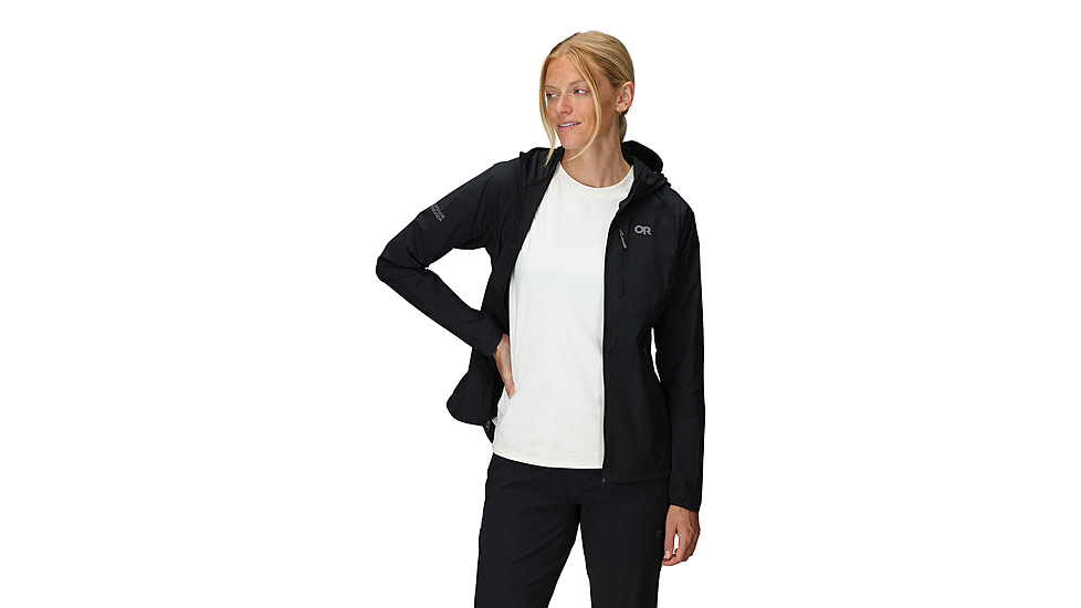 Outdoor Research Shadow Wind Hoodie - Womens, Black, Extra Large, 3009000001009