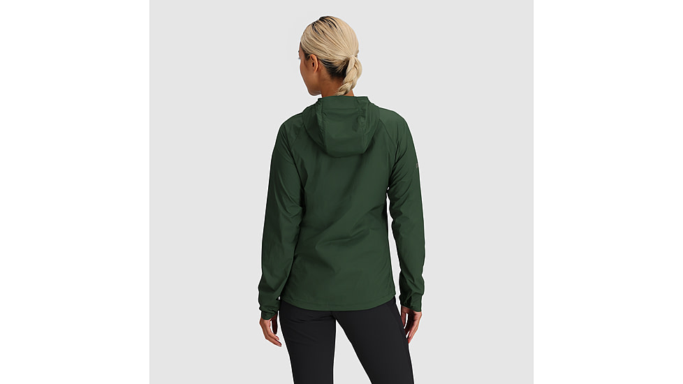 Outdoor Research Shadow Wind Hoodie - Womens, Grove, L, 3009002445008