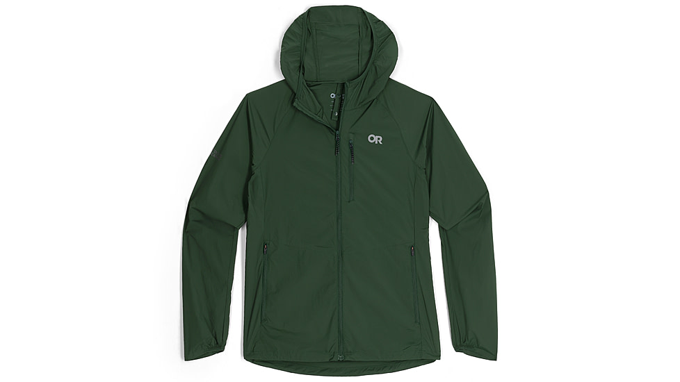 Outdoor Research Shadow Wind Hoodie - Womens, Grove, L, 3009002445008