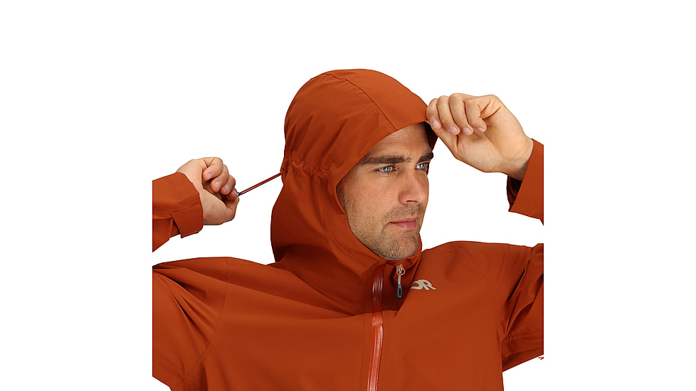Outdoor Research Stratoburst Stretch Rain Jacket - Mens, Terra/Pro Khaki, Small, 3008932717006