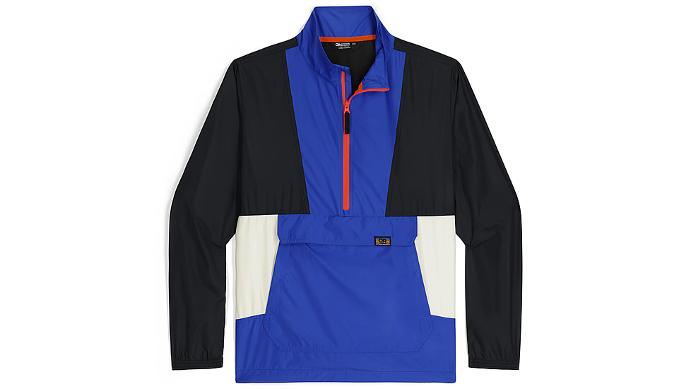 Outdoor Research Swiftbreaker - Mens, Black/Ultramarine/Snow, L, 3003322360008