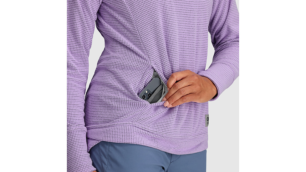 Outdoor Research Trail Mix Cowl Pullover - Womens, Lavender, Medium, 2744410320007