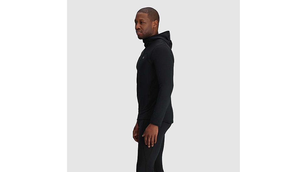 Outdoor Research Vigor Grid Fleece Full Zip Hoodie - Mens, Black, 2XL, 3005030001010