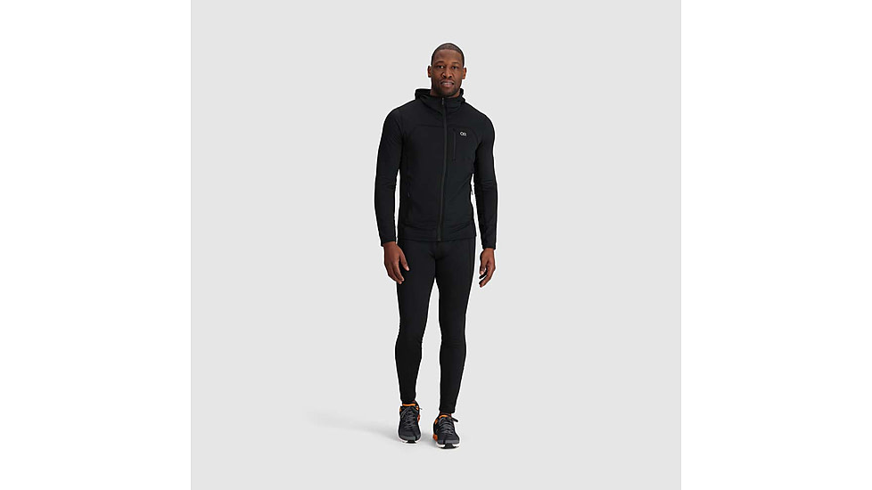 Outdoor Research Vigor Grid Fleece Full Zip Hoodie - Mens, Black, 2XL, 3005030001010