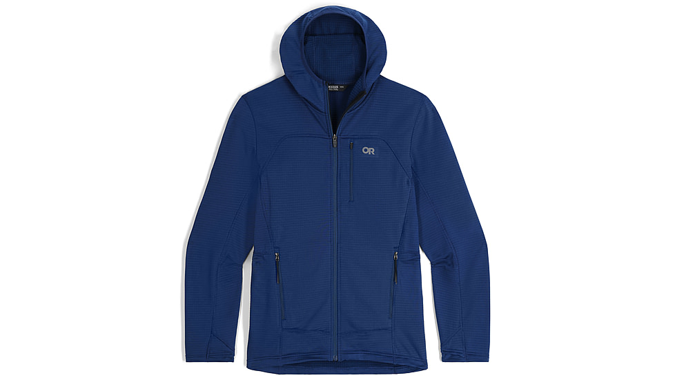 Outdoor Research Vigor Grid Fleece Full Zip Hoodie - Mens, Cenote, S, 3005032650006