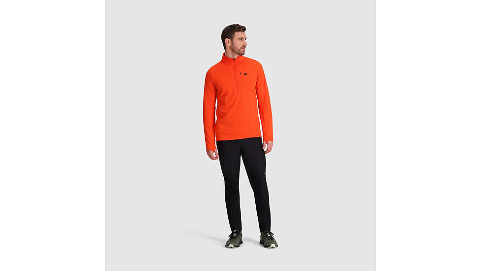 Outdoor Research Vigor Grid Fleece Half Zip - Mens, Spice, Large, 3005012448008