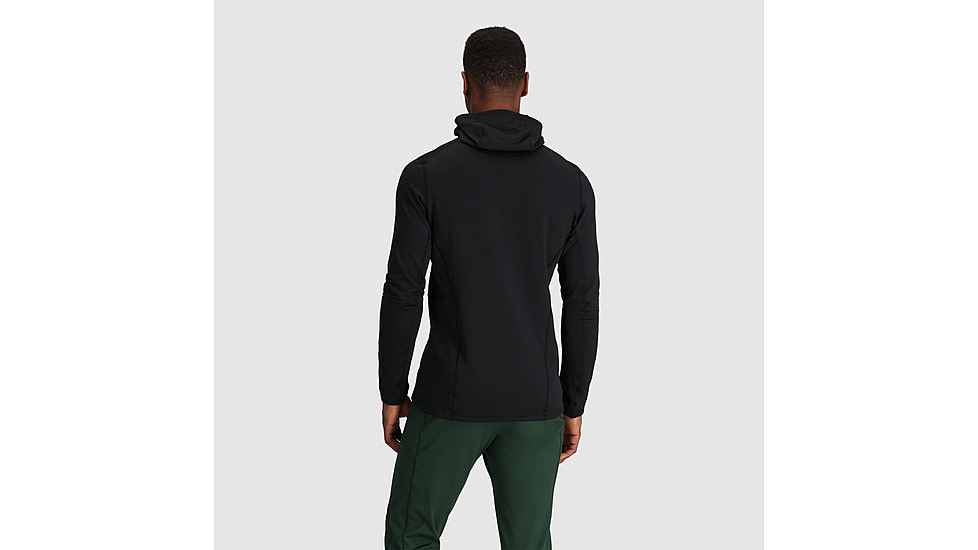 Outdoor Research Vigor Grid Fleece Pullover Hoodie - Mens, Black, Small, 3005020001006