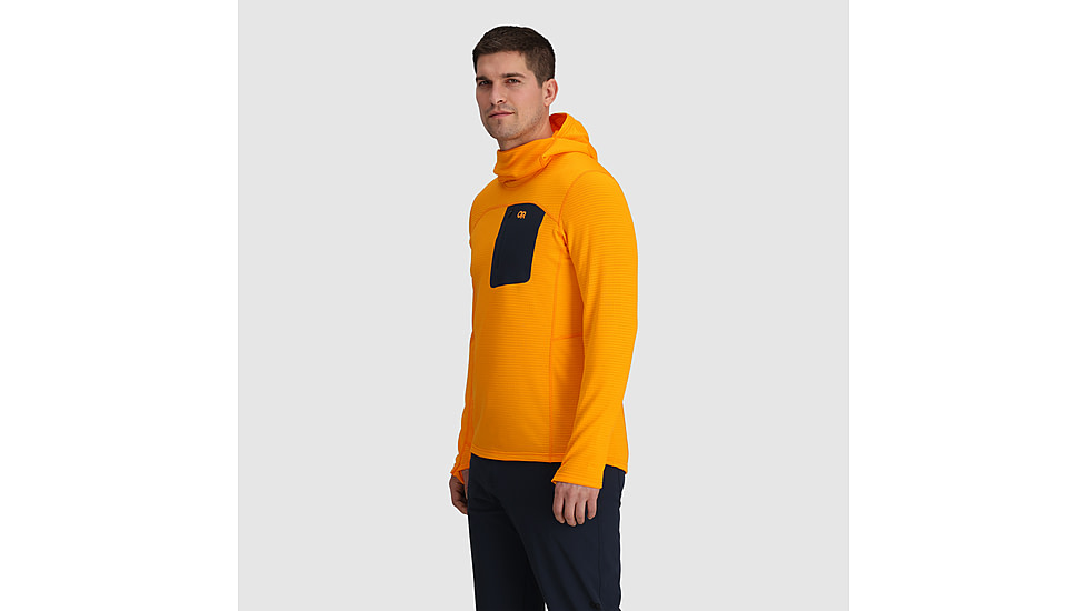 Outdoor Research Vigor Grid Fleece Pullover Hoodie - Mens, Gold Nebula, M, 3005022761007