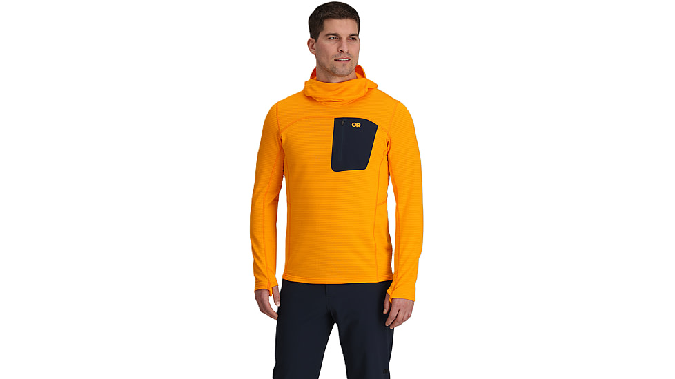 Outdoor Research Vigor Grid Fleece Pullover Hoodie - Mens, Gold Nebula, M, 3005022761007