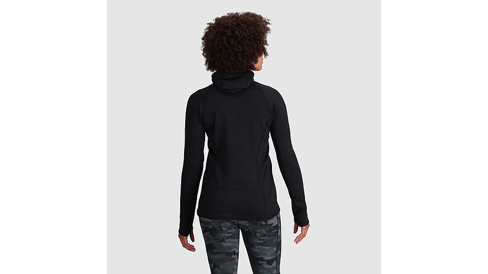 Outdoor Research Vigor Grid Fleece Pullover Hoodie - Womens, Black, Extra Large, 3005250001009