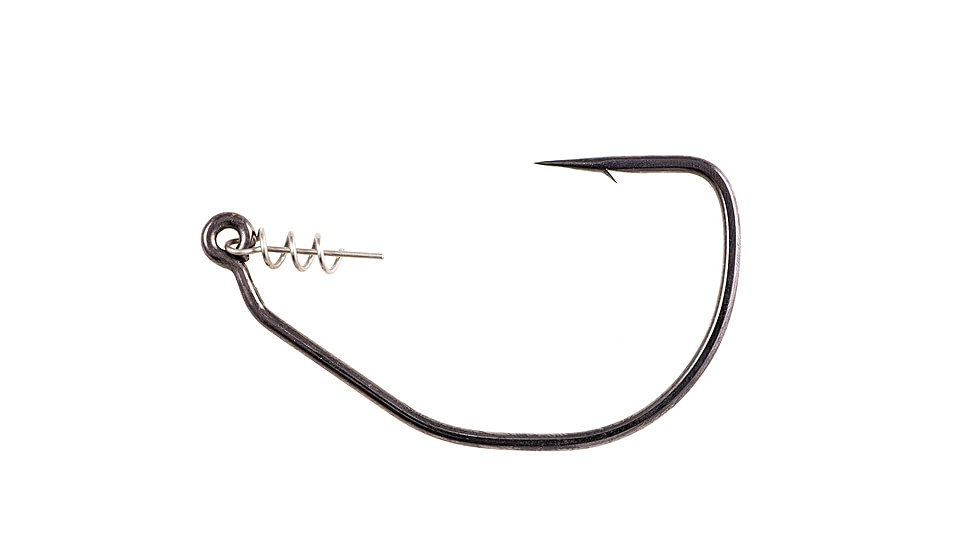 Owner Hooks Beast Hook with Twistlock Centering-Pin Spring, Black Chrome, 4/0, 5130-141