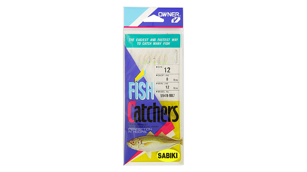 Owner Hooks Sabiki White Hage Fish Skin Hook, 14, 5549-967