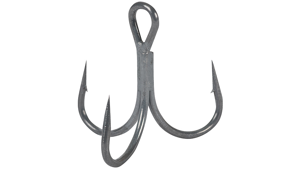 Owner Hooks STY35 Short Shank Treble Hooks, Black Chrome, Size 2/0, 5/ Pack, 5635-126