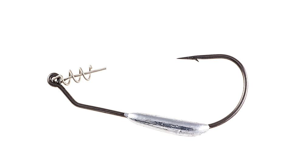 Owner Hooks Twistlock Light Weighted Hook with Centering-Pin Spring, 6/0-3/32oz., 5167W-706