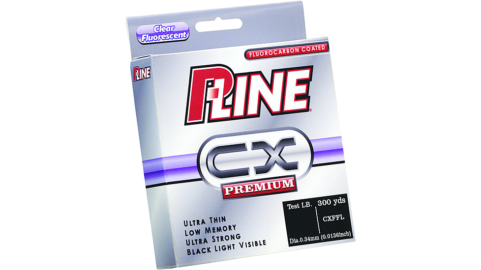 P-Line CX Premium Fluorocarbon-Coated Mono Filler Spool 20lb 300yd Clear Fluorescent, CXFFL-20