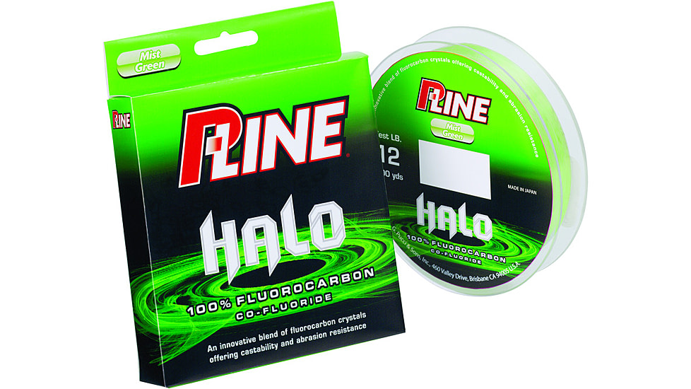 P-Line Halo Fluorocarbon Fishing Line 12lb 200yd Mist Green, HF200-12