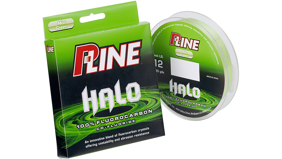 P-Line Halo Fluorocarbon Fishing Line 20lb 200yd Mist Green, HF200-20