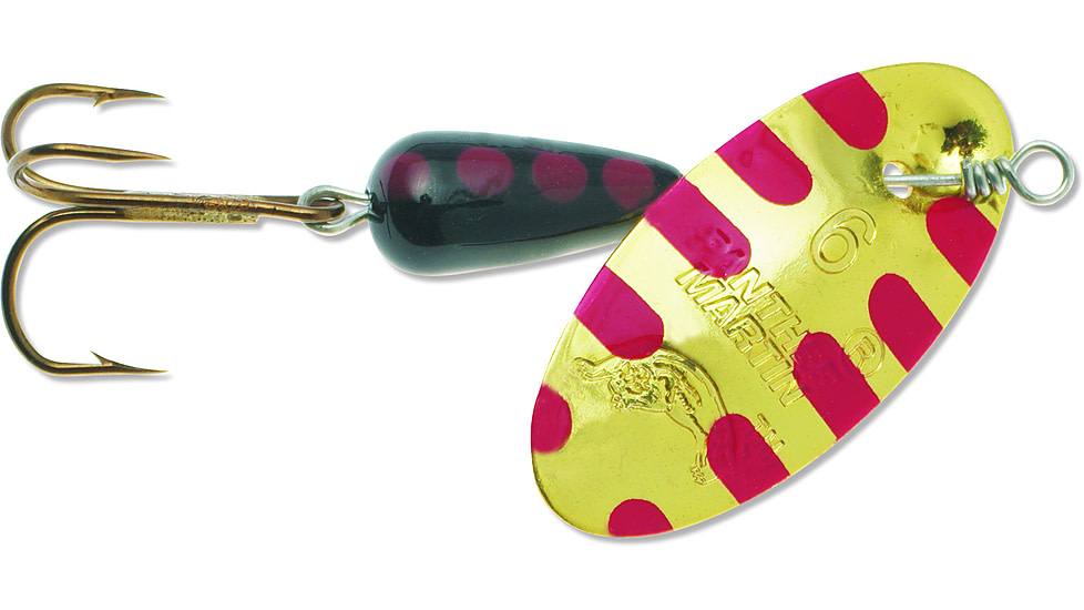 Panther Martin Classic Patterns In-Line Spinner, #6, 1/4oz, Salamander Gold, 6PMRSAL-G