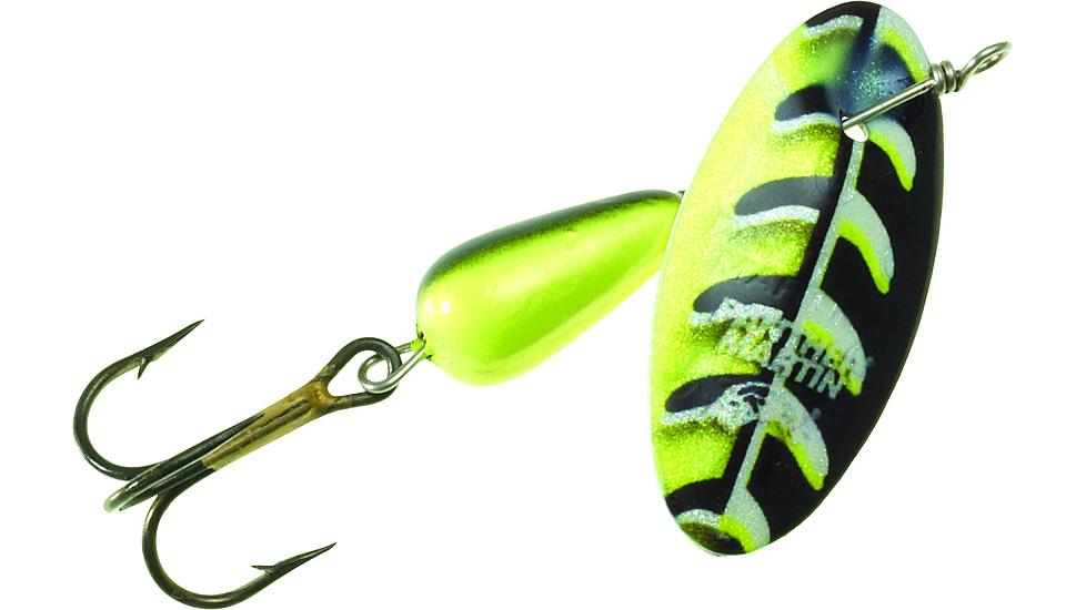 Panther Martin FishSeeUV Vibrant Image In-Line Spinner, #6, 1/4 oz, Black &amp; Chartreuse, 6PMVIUV-VIBC