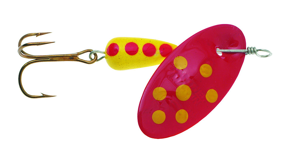 Panther Martin In-Line Spinner, #2, 1/16oz, Spotted Red, 2PMSP-R